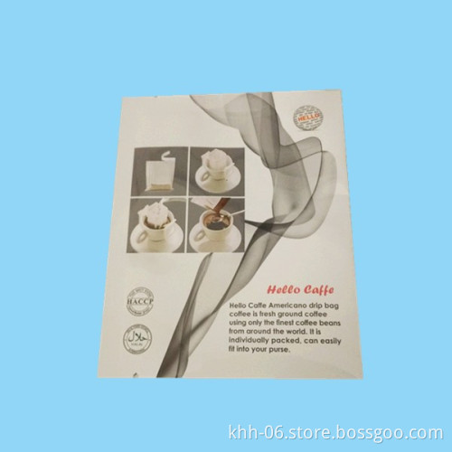 Food Grade Three Side Seal Craft Paper Coffee Bag